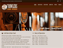 Tablet Screenshot of growlerspourhouse.com